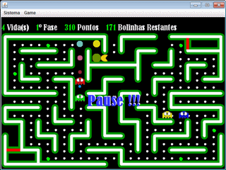 Jogo de PacMan 4 - primeira fase