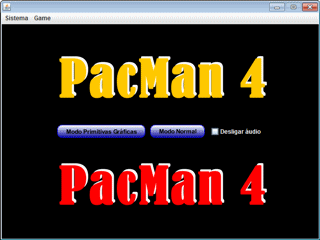 Jogo de PacMan 4 - tela inicial